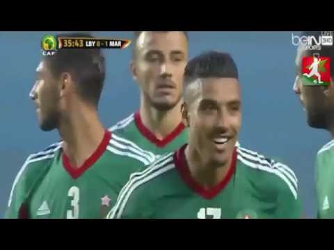 فيديو الهدف الأول للمنتخب المغربي في مرمى ليبيا