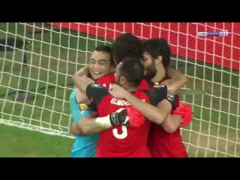 بالفيديو احتفال هيستيري للاعبي المنتخب المصري بعد الفوز على المغرب