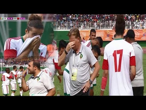 توقيف مباراة المنتخب المغربي و الكوت ديفوار