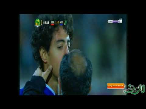 شاهد  إصابة محمد هاني لاعب الأهلي المصري