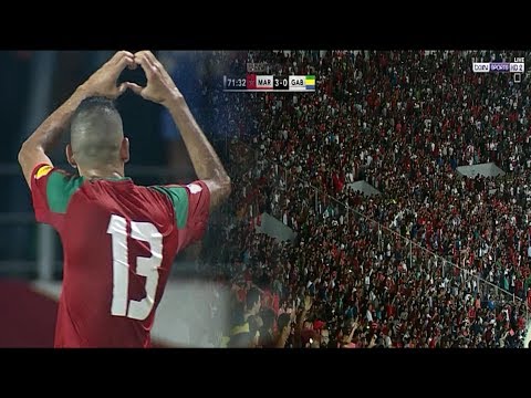 بالفيديو  أهداف مباراة المغرب والغابون كاملة