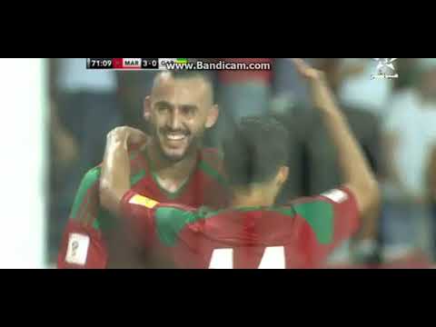 شاهد أهداف المنتخب المغربي الـ3 في مرمى نظيره الغابوني