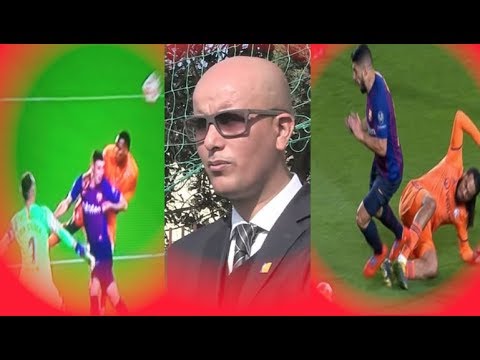 شاهد  الحكم الدولي مبروك يؤكد أن الفار ببرشلونة لم يكن فعالا